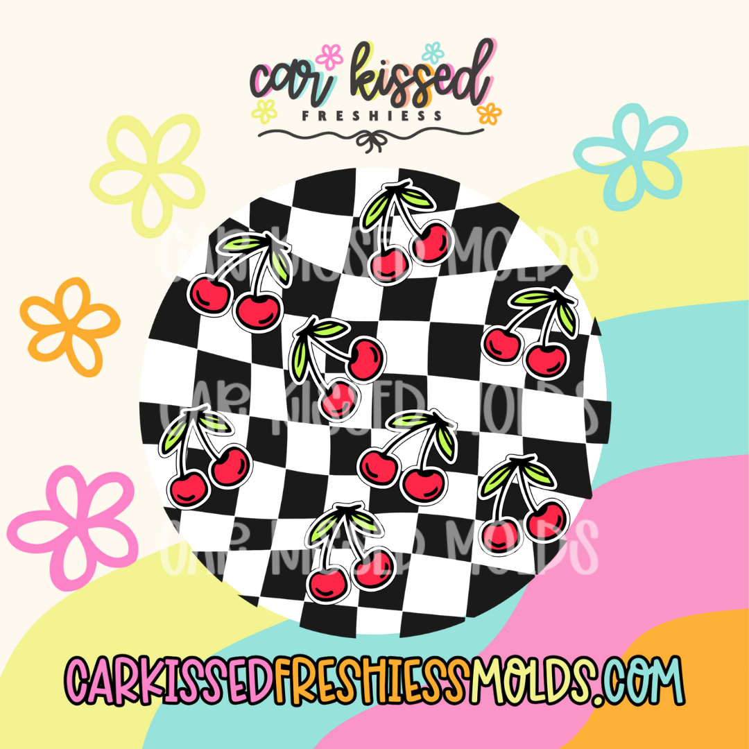 Checkered Cherries Cardstock