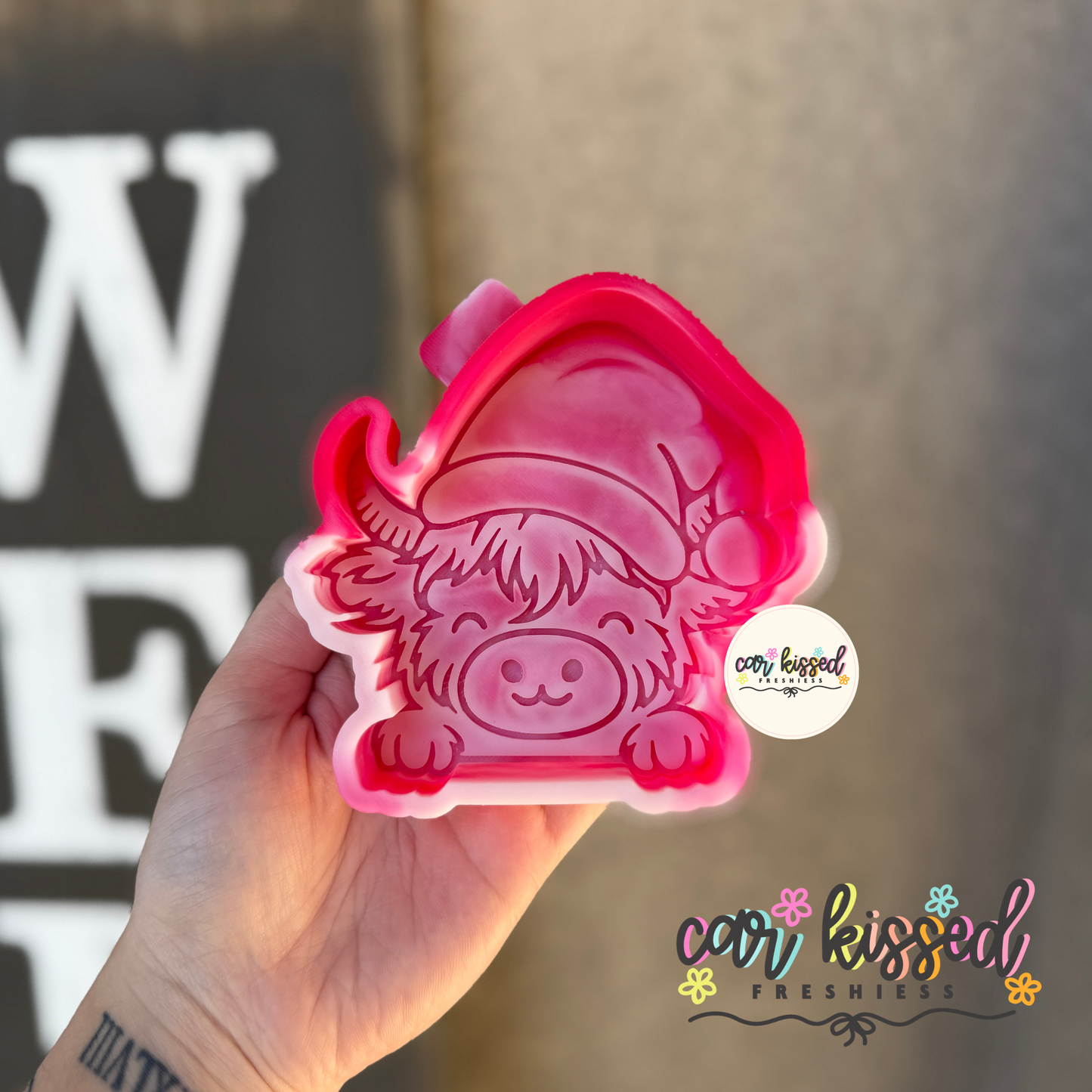 Highland Cow Santa Silicone Mold