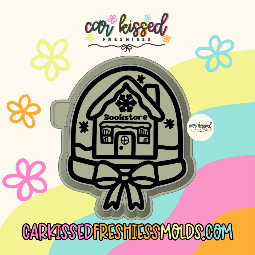 Bookstore Snow Globe Silicone Mold