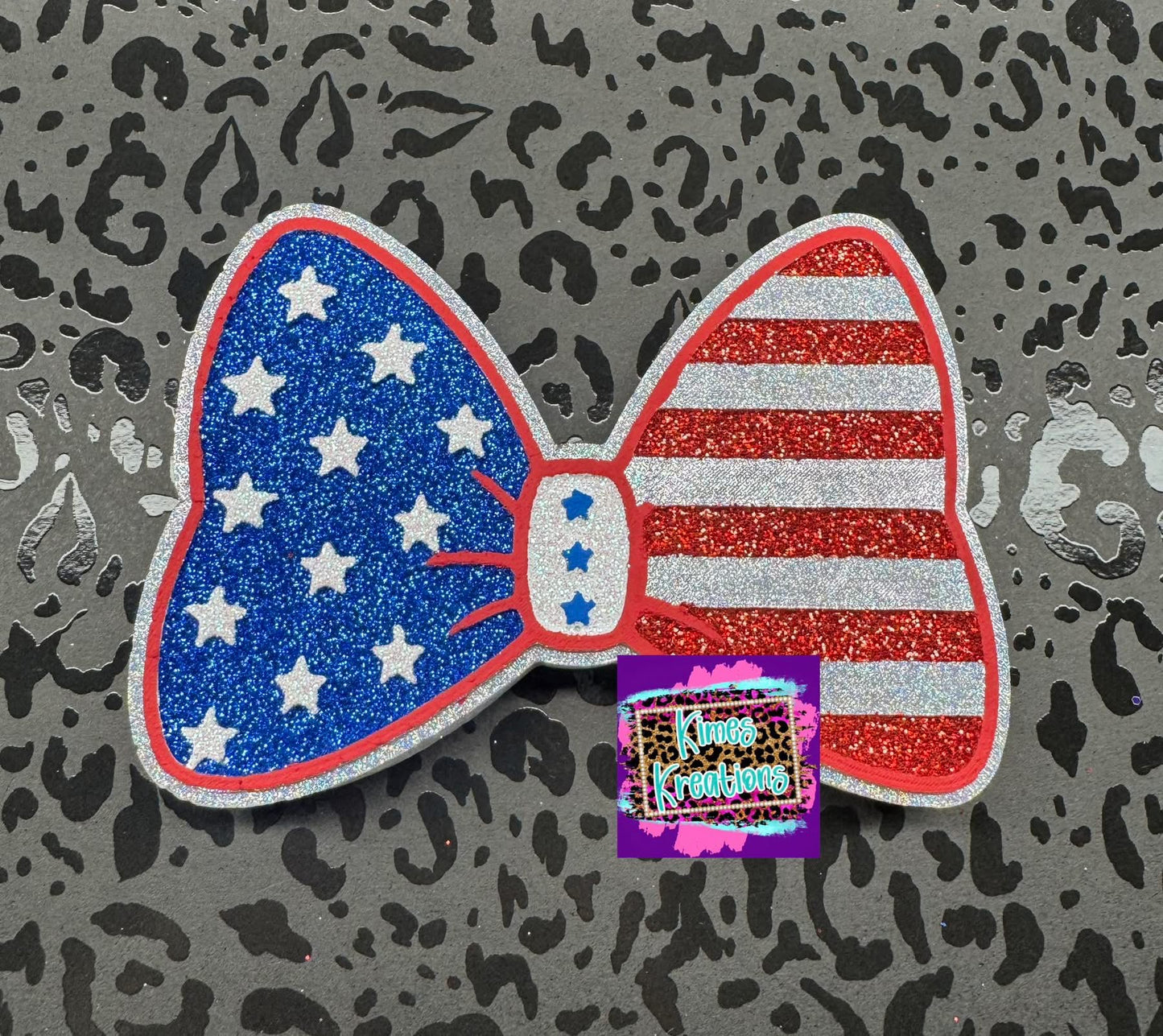 Stars & Stripes Bow Silicone Mold
