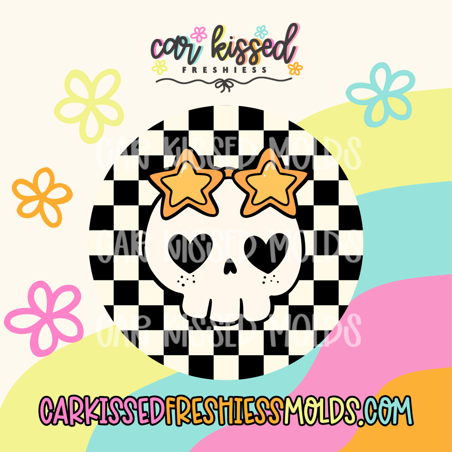 Groovy Skelly Cardstock