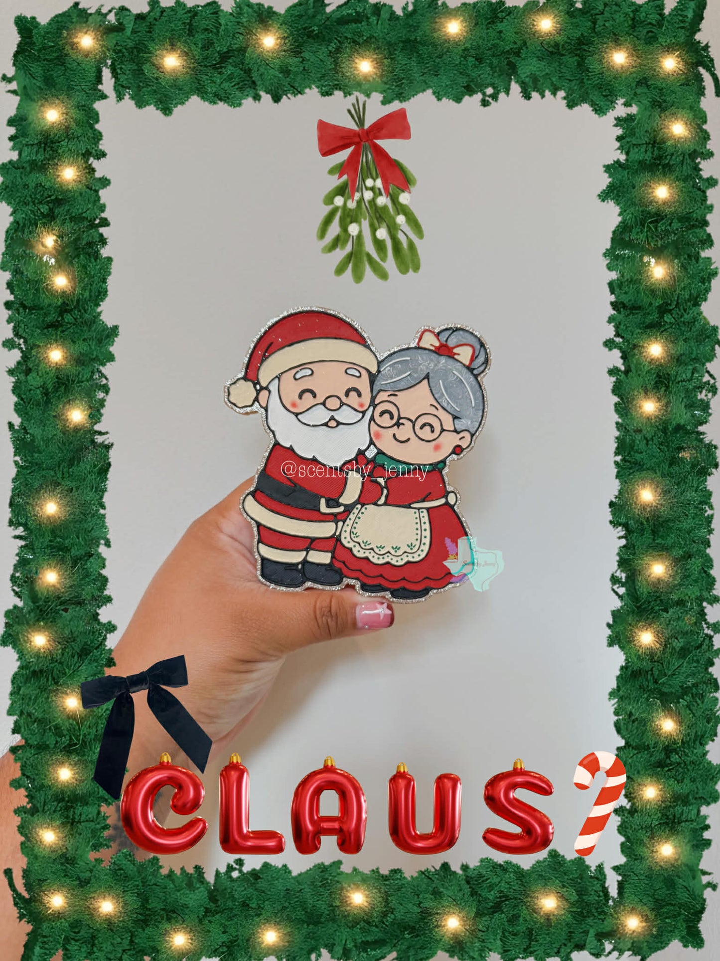 Mr and Mrs Claus Silicone Mold