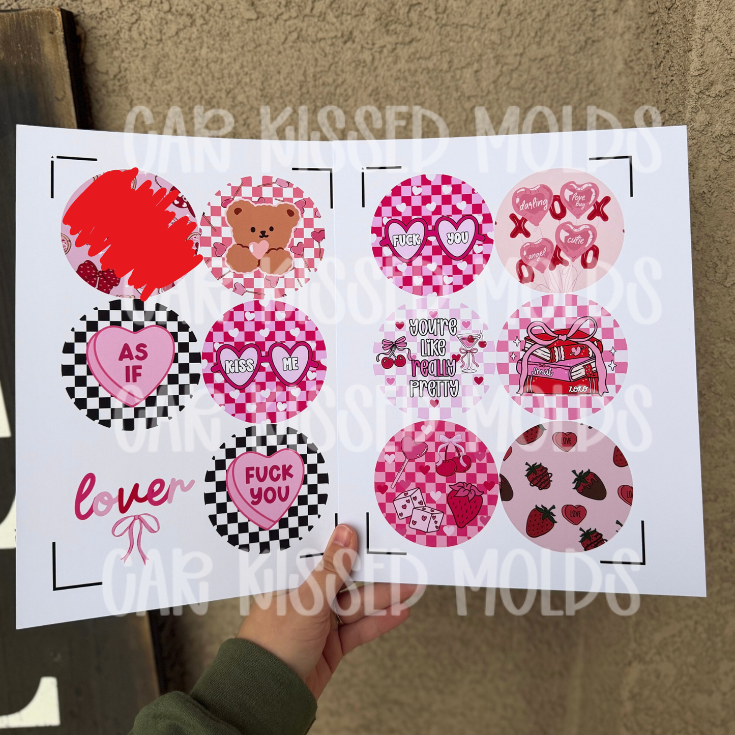 Valentines Themed Cardstock Pack