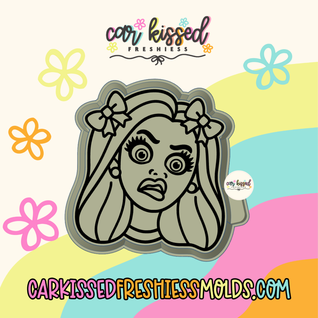 Crazy Doll Face Silicone Mold
