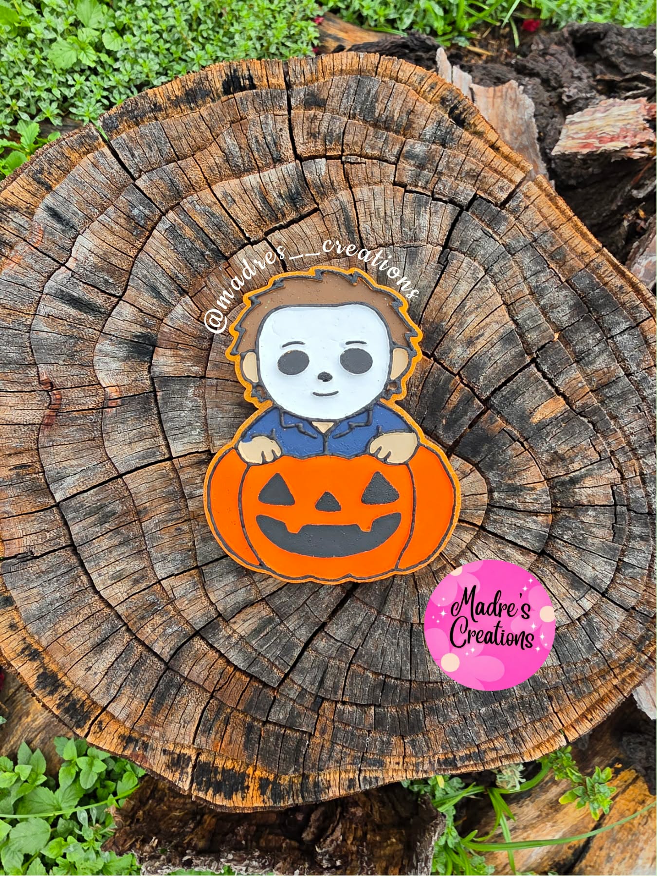 Scary Guy In Pumpkin Silicone Mold