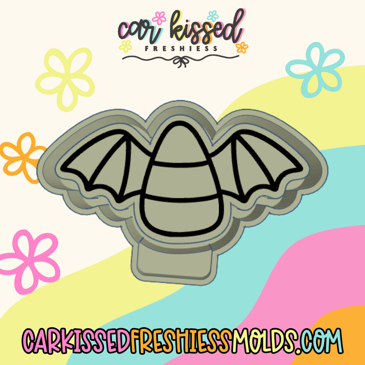 CandyCorn Bat Silicone Mold