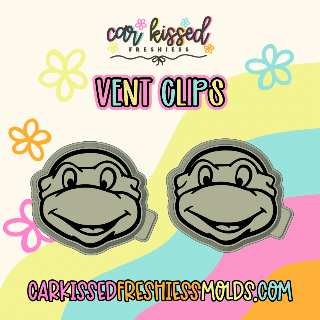 Turtle Head Vent Clip Set Of Two