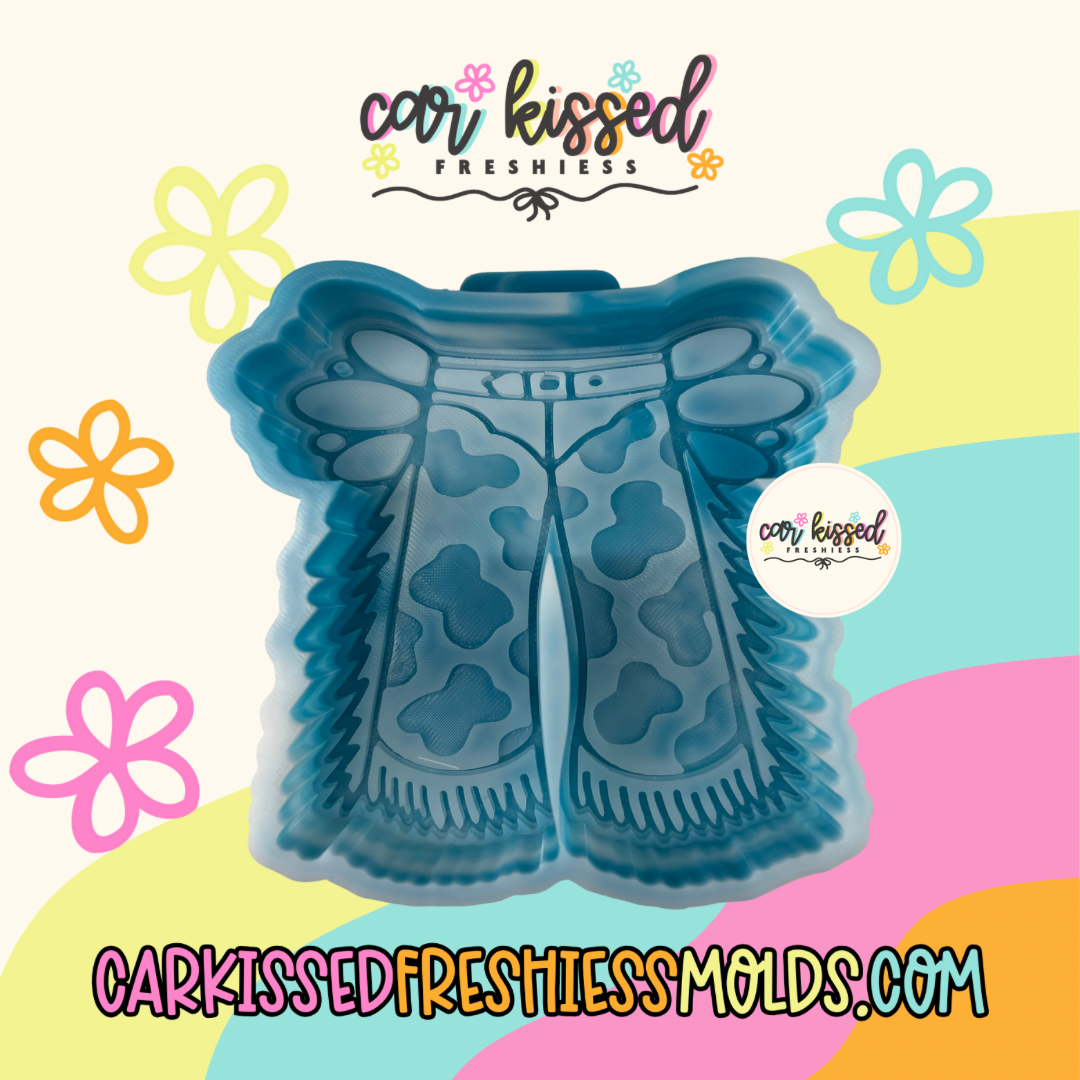 Western Turquoise Chaps Silicone Mold