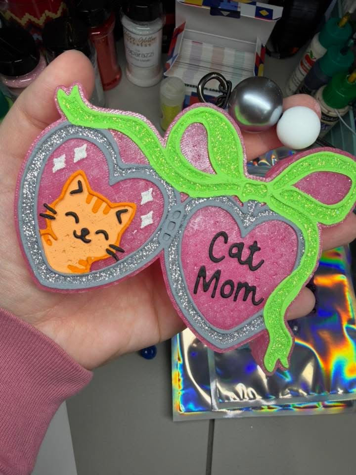 Cat Mom Locket Silicone Mold