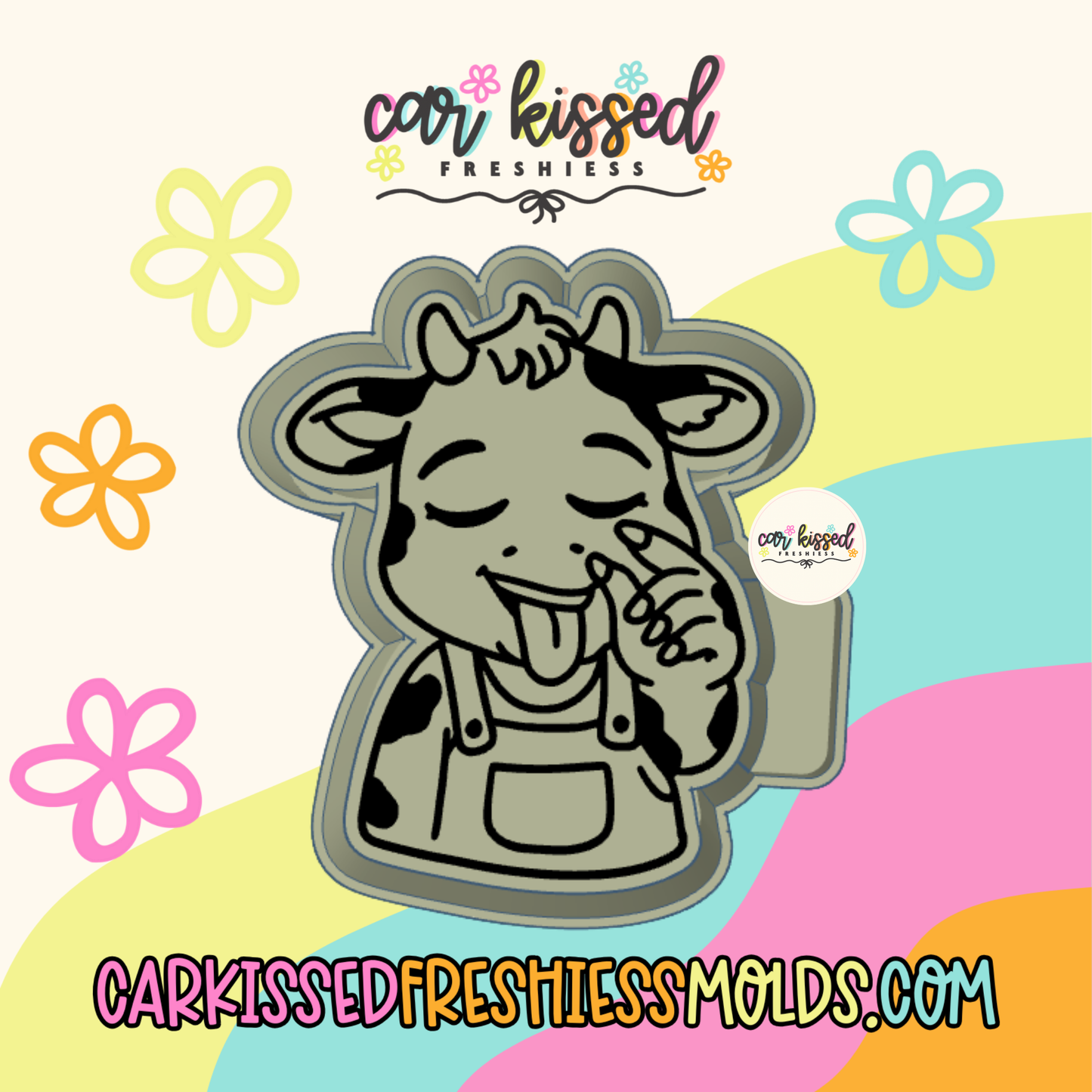 Clock It Cow Silicone Mold