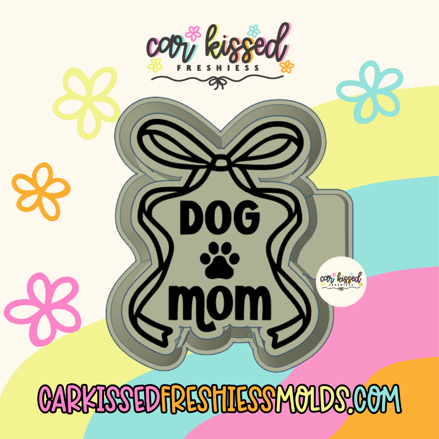 Dog Mom Bow Silicone Mold