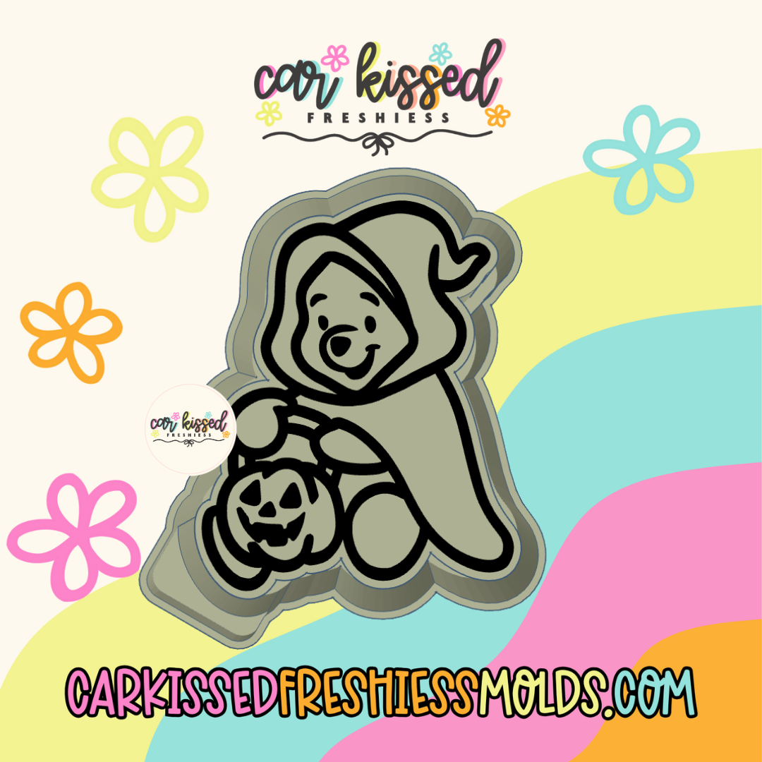 Trick Or Treat Bear Silicone Mold