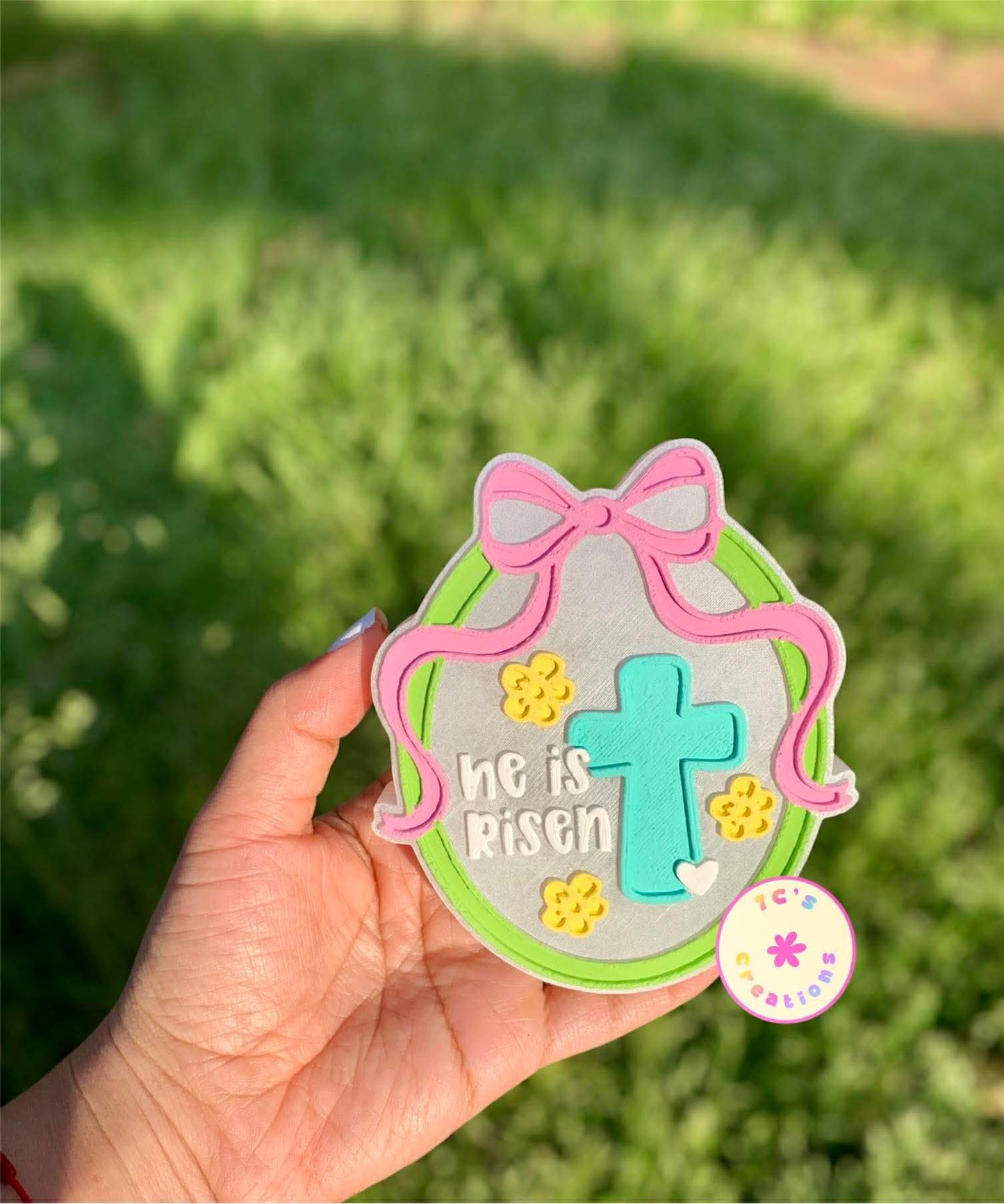 He Is Risen Frame Silicone Mold