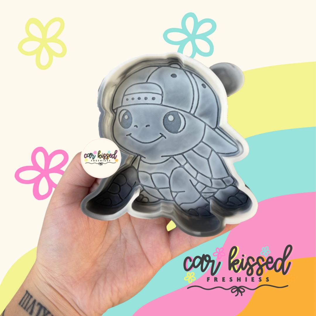 Turtle With Hat Silicone Mold