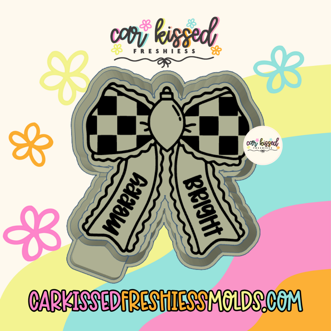 Merry & Bright Bow Silicone Mold