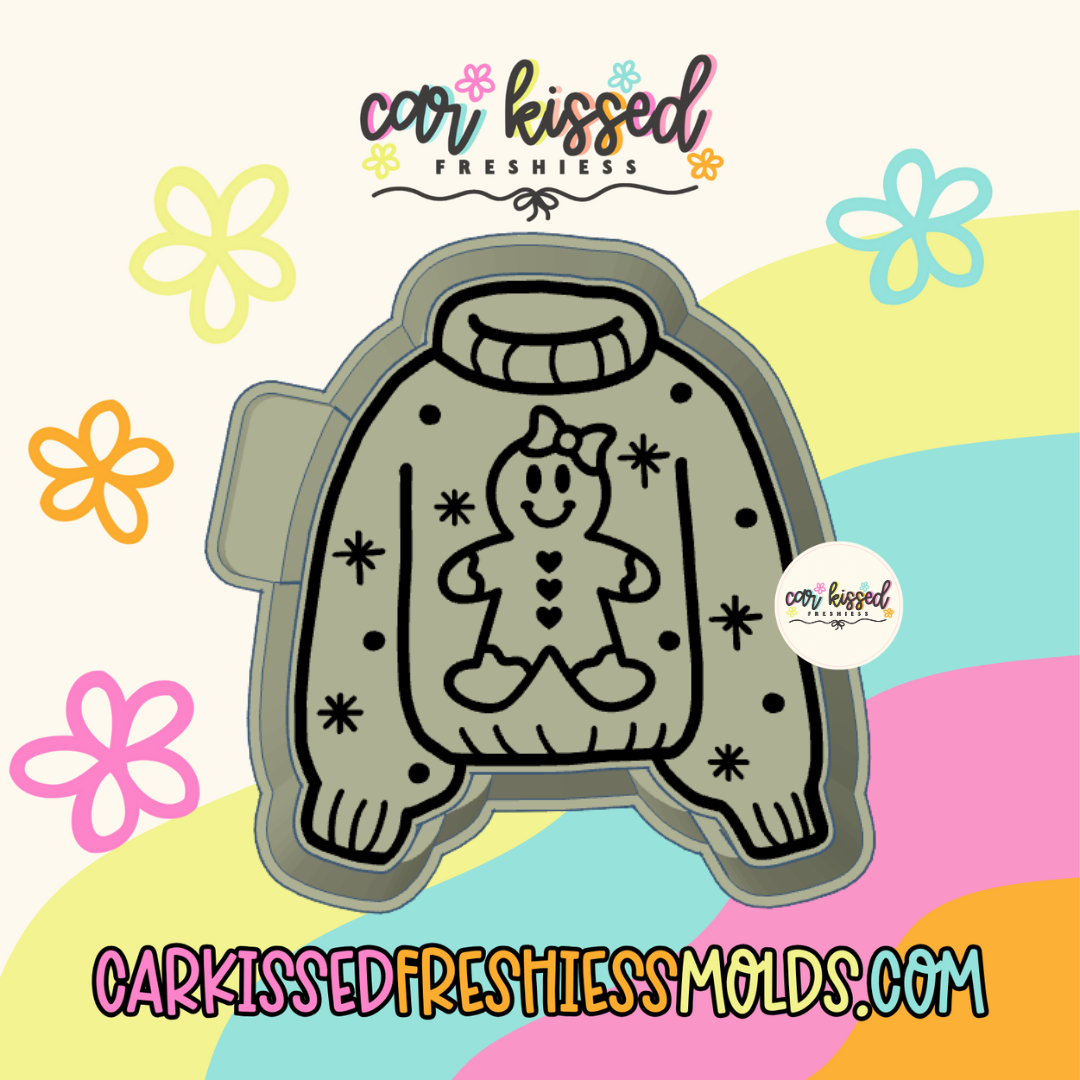 Gingerbread Sweater Silicone Mold