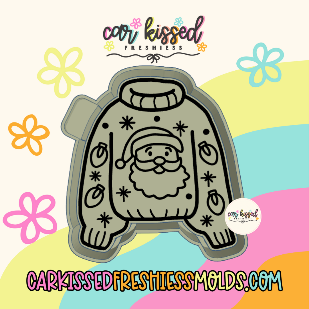 Santa Xmas Sweater Silicone Mold