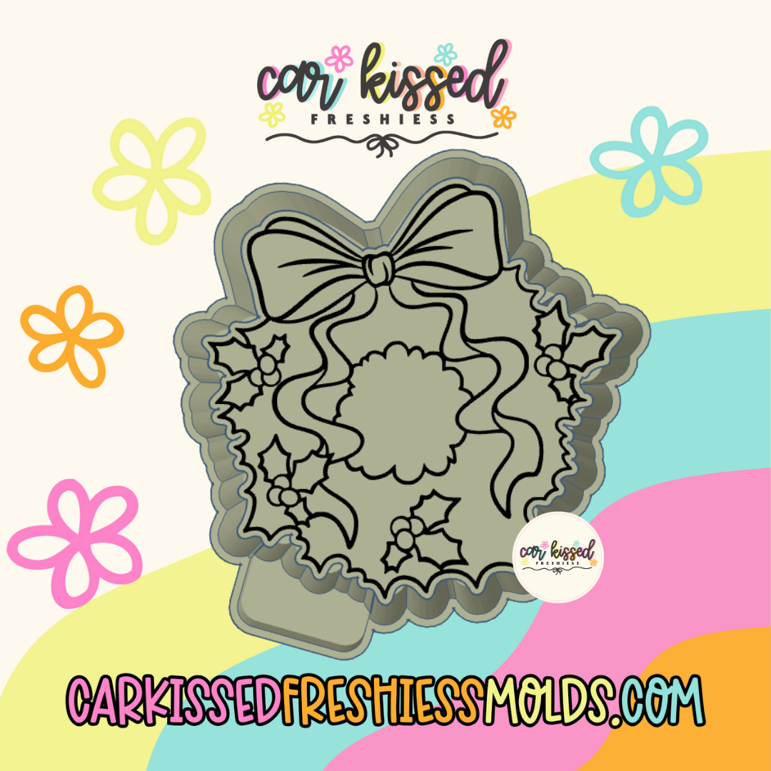 Holly Wreath Silicone Mold