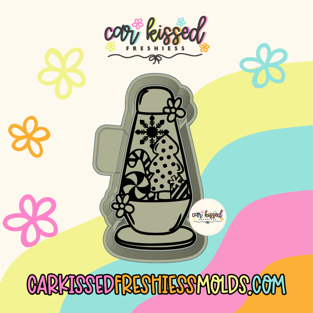 Christmas Lava Lamp Silicone Mold