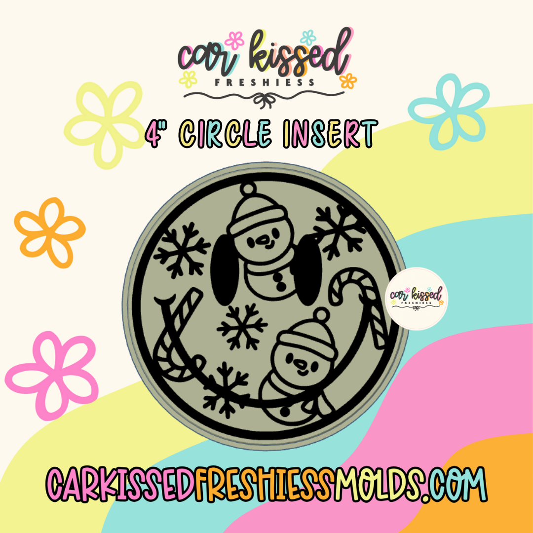 4” Snowman Insert Silicone Mold