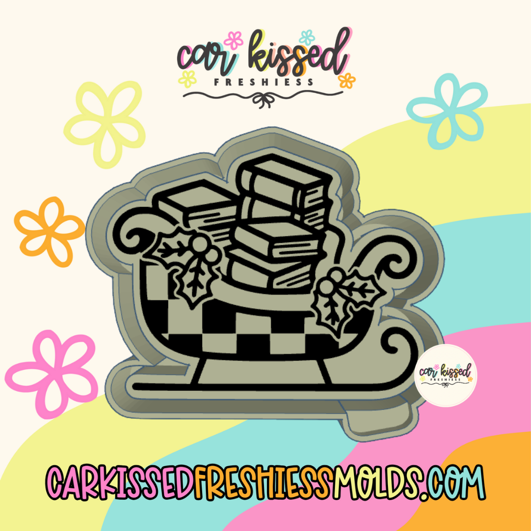 Bookish Sleigh Silicone Mold