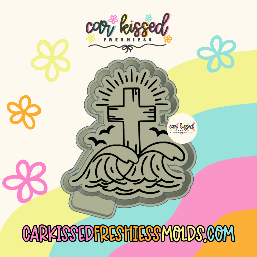 Rising Cross Silicone Mold