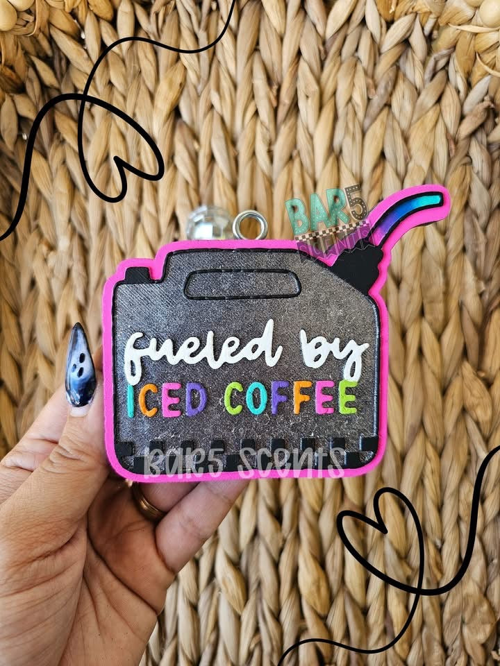 Fueled By Iced Coffee Silicone Mold