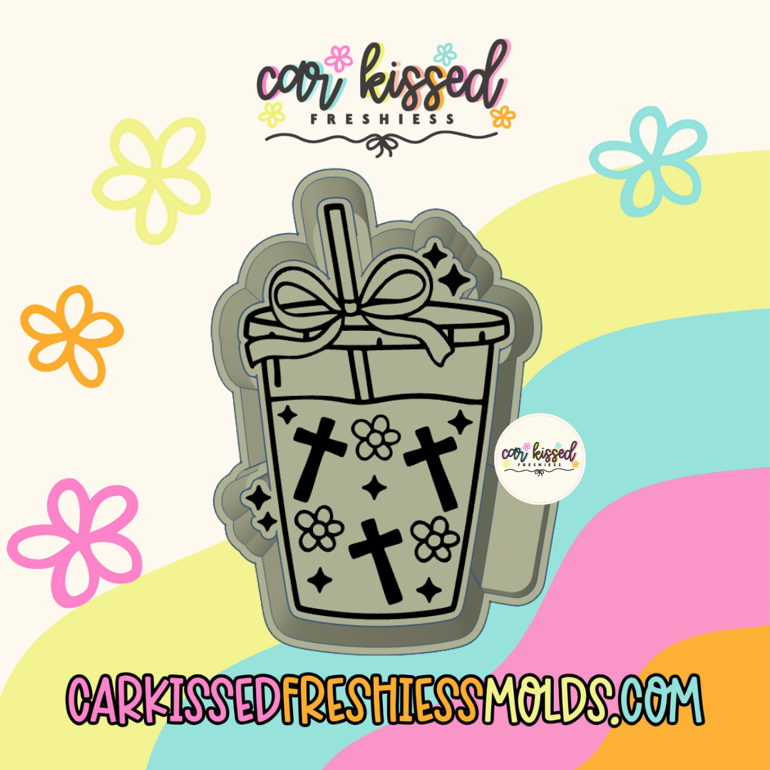 Cross Iced Coffee Silicone Mold