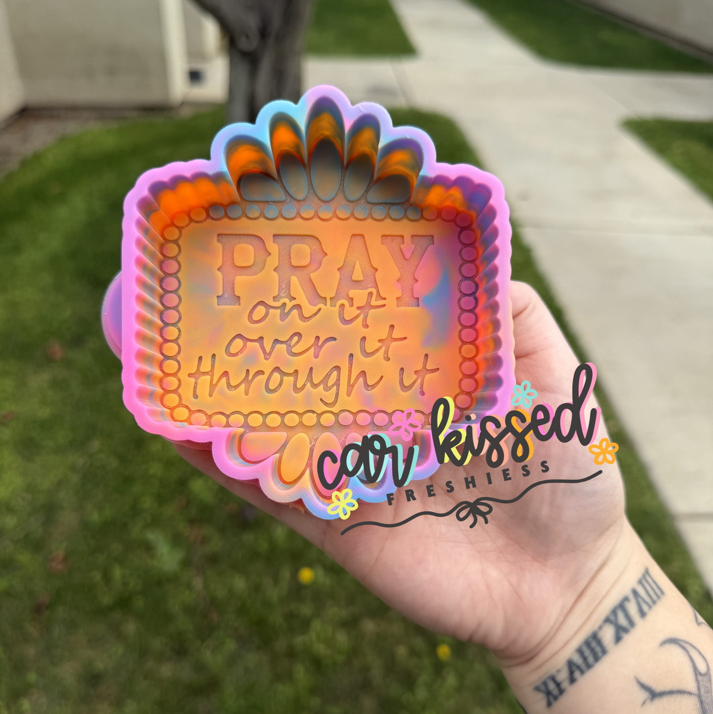Western Pray On It Frame Silicone Mold