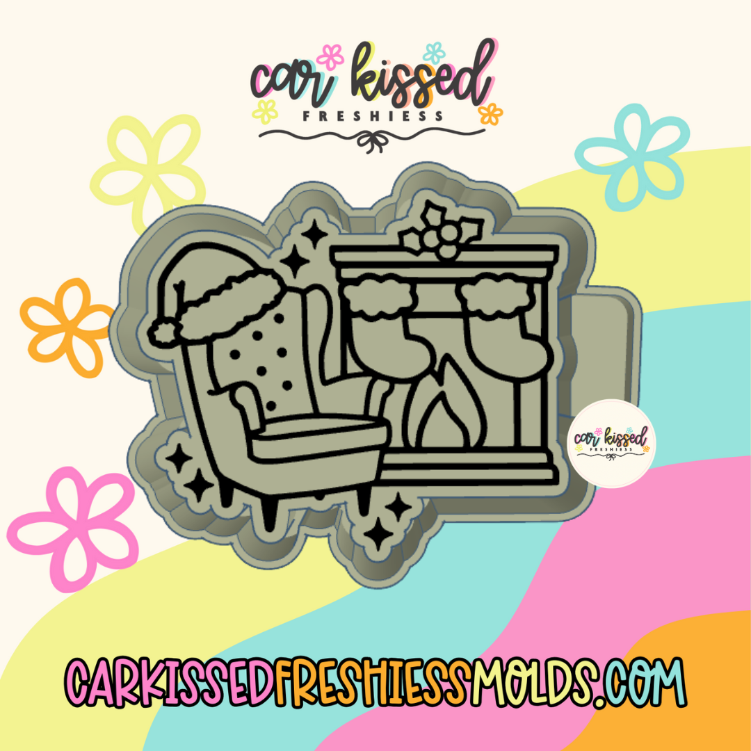 Cozy Fireplace Silicone Mold