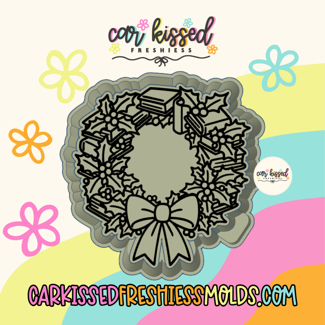 Book Wreath Silicone Mold