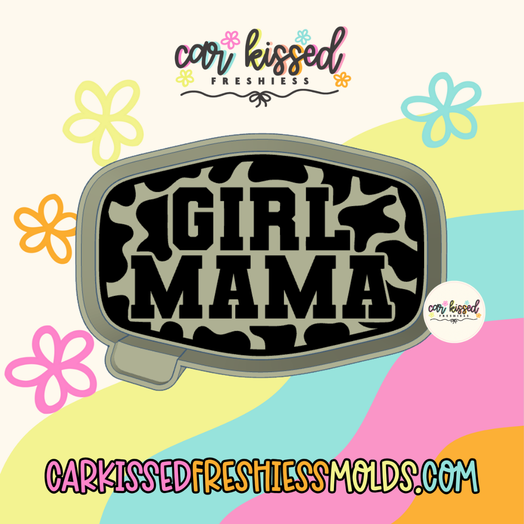 Girl Mama Camo Buckle Silicone Mold