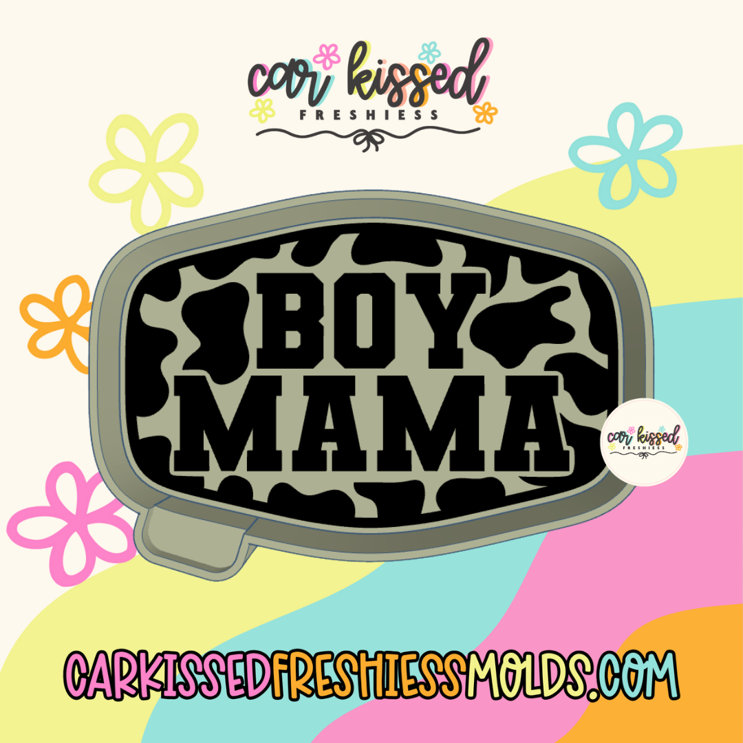 Boy Mama Camo Buckle Silicone Mold