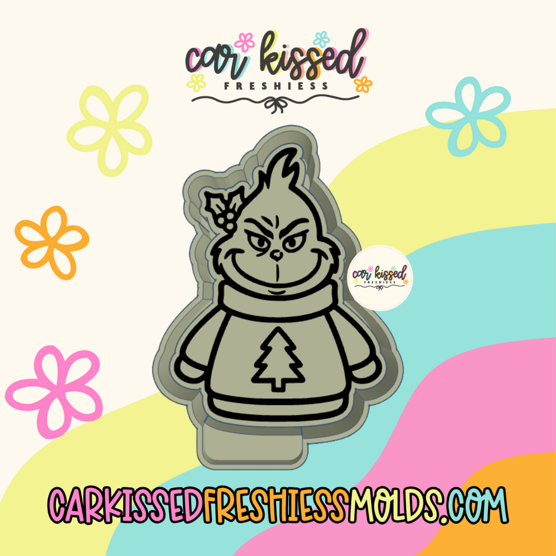 Grouch In Sweater Silicone Mold