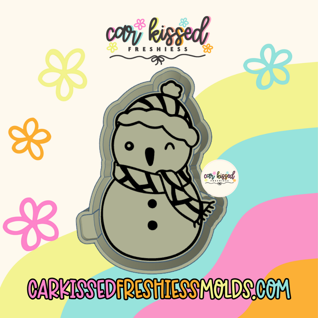 Concha Snowman Silicone Mold