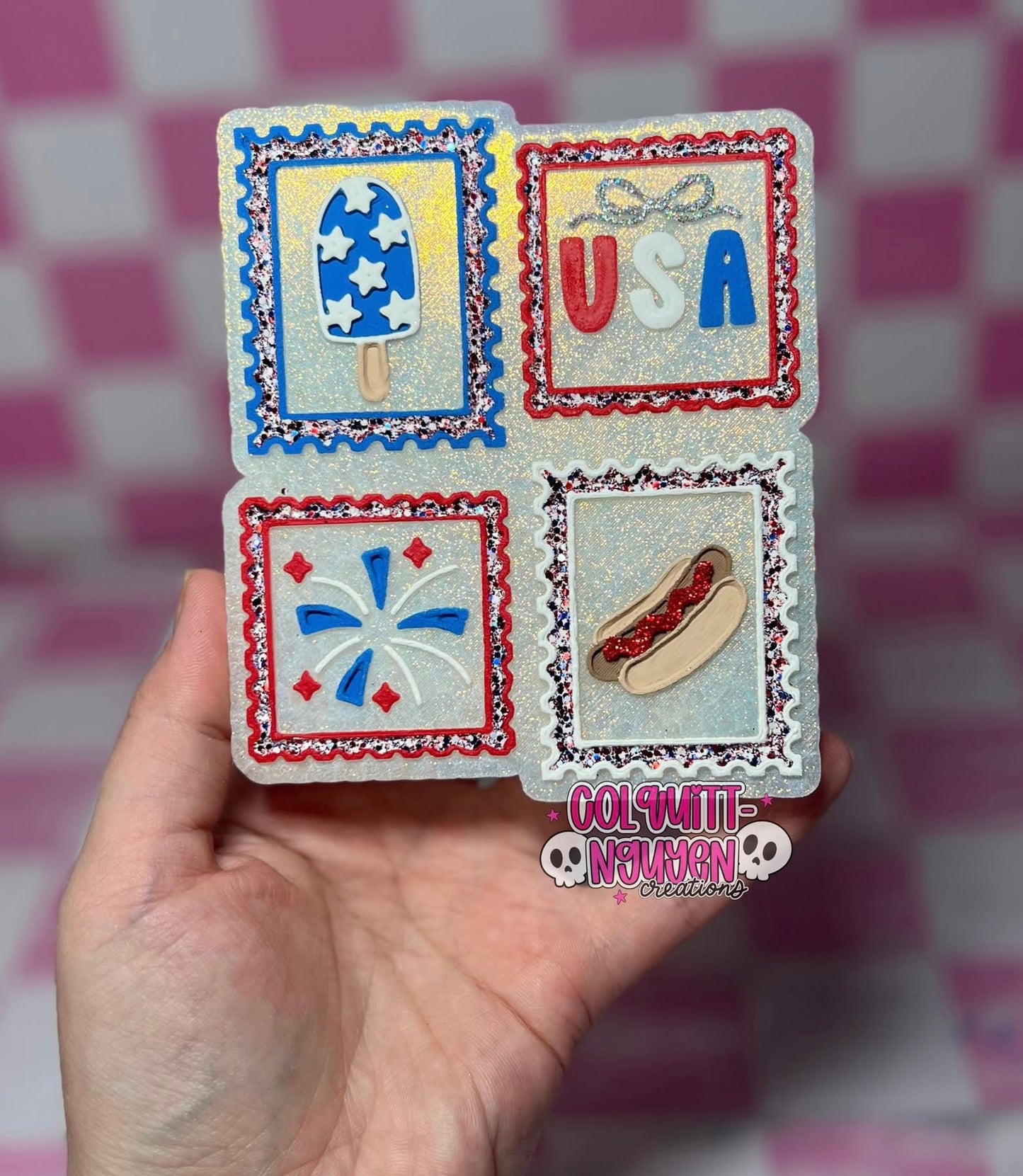 FOJ Stamp Collage Silicone Mold