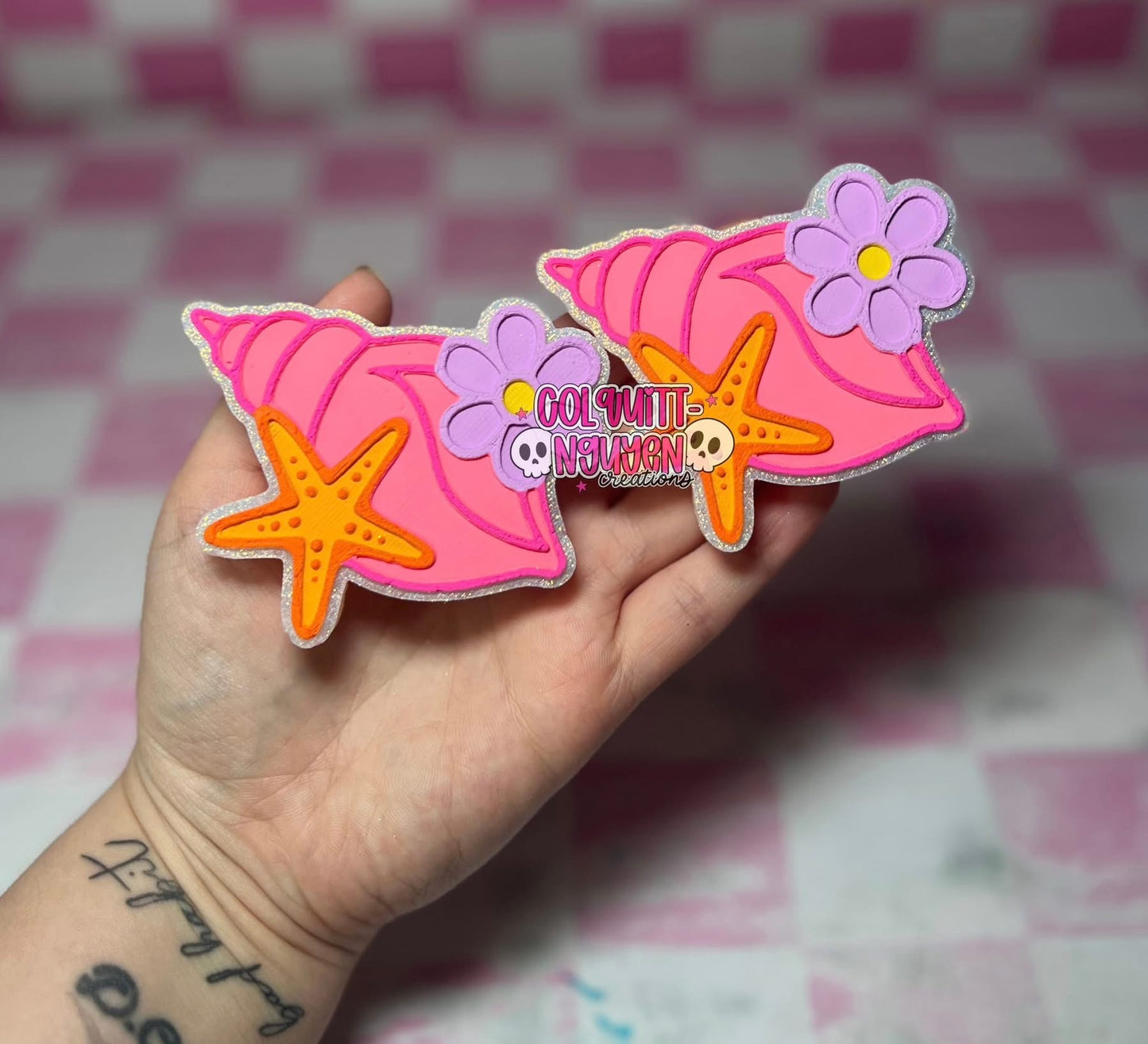 SeaShell Vent Clips Set Of Two Silicone Mold