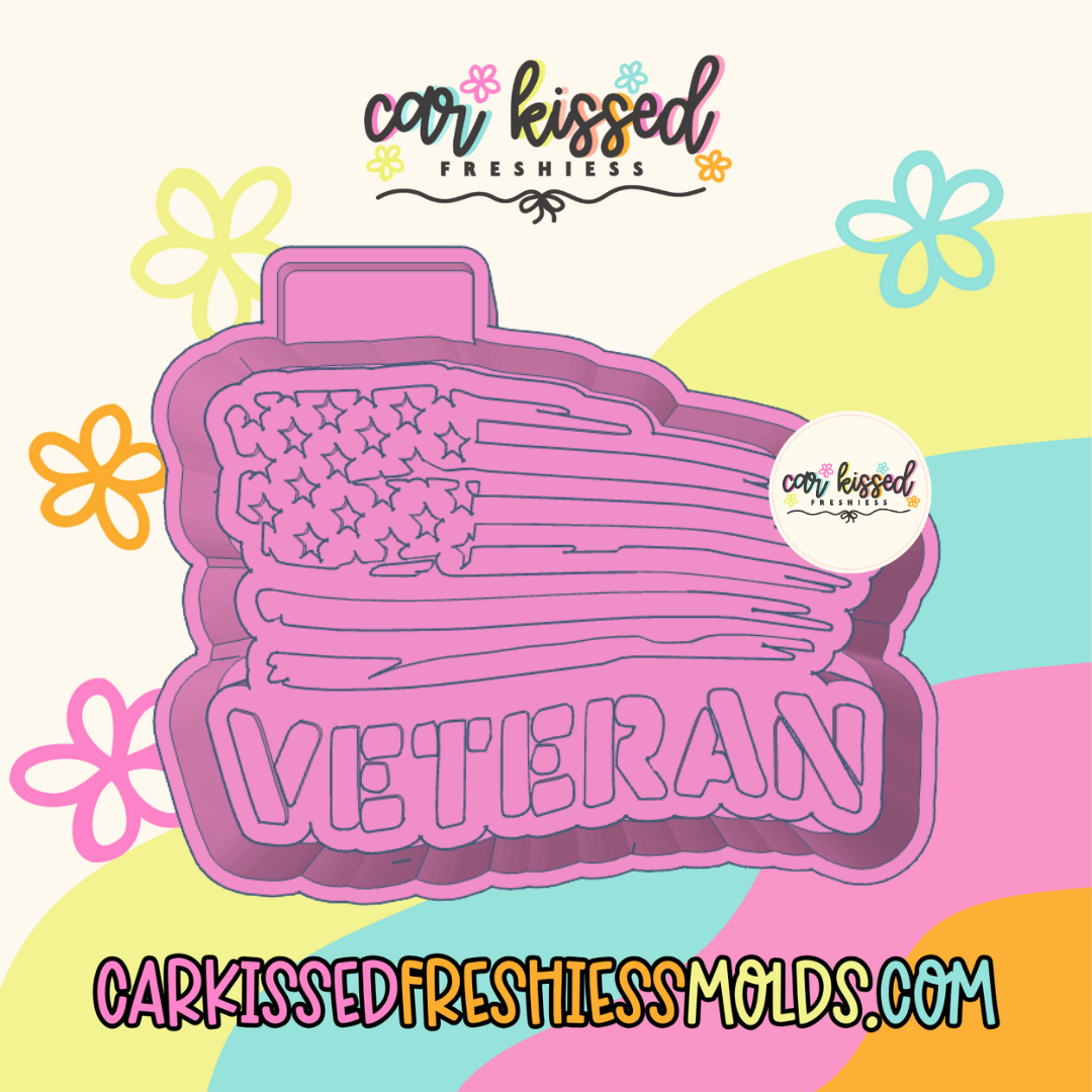 Veteran Flag Silicone Mold