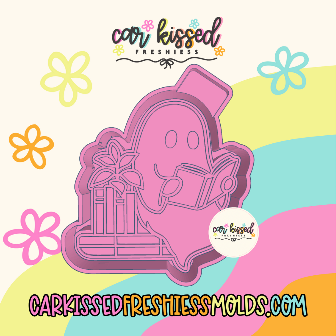 Bookshelf Ghost Silicone Mold