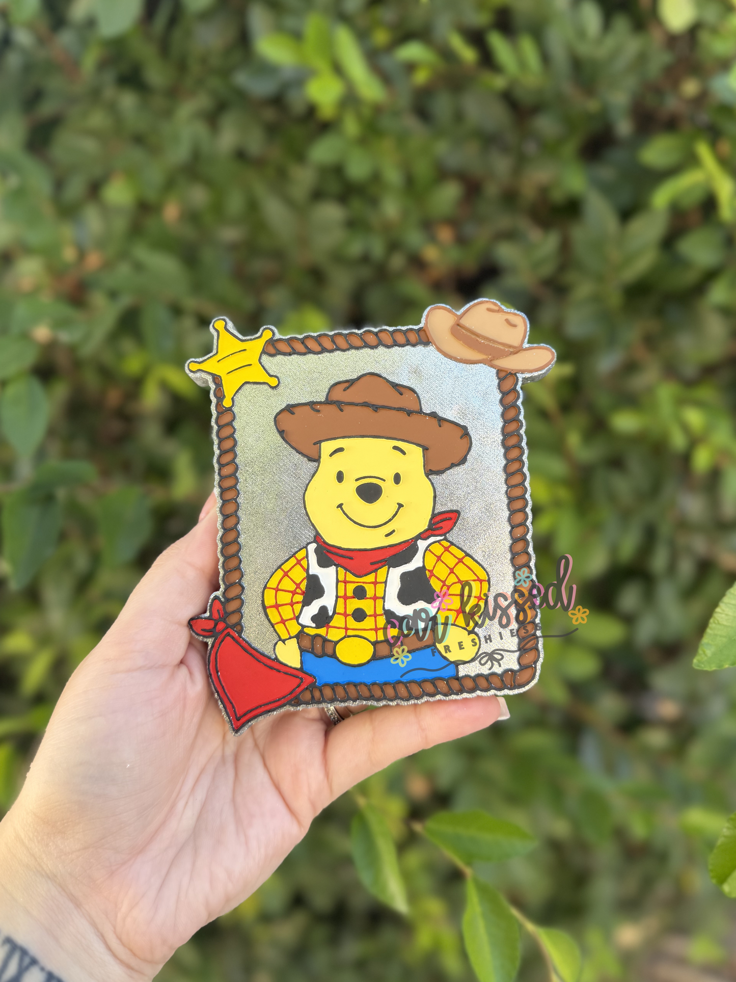 Cowboy Bear Frame Silicone Mold
