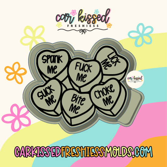 Naughty Convo Hearts Silicone Mold