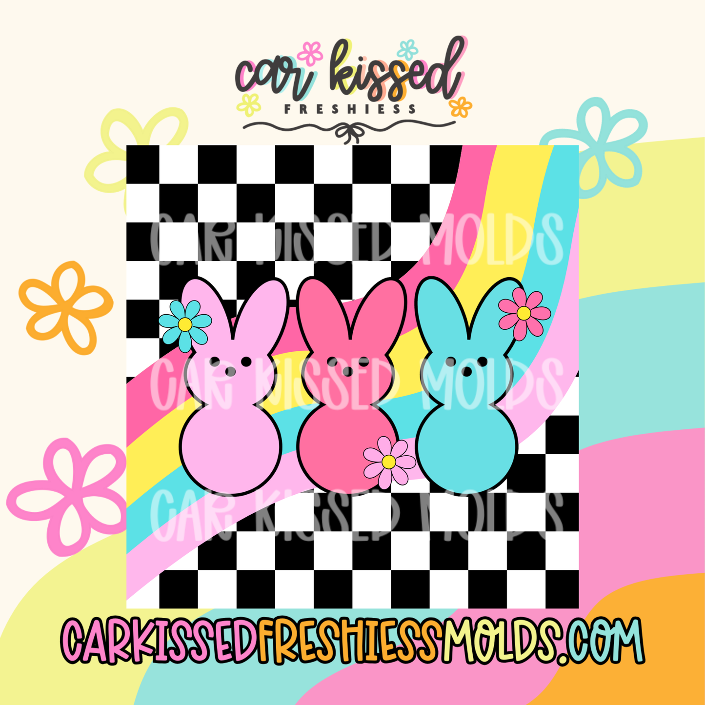 Groovy Peeps Square Cardstock