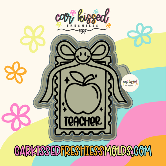 Teacher Bow Stamp Silicone Mold