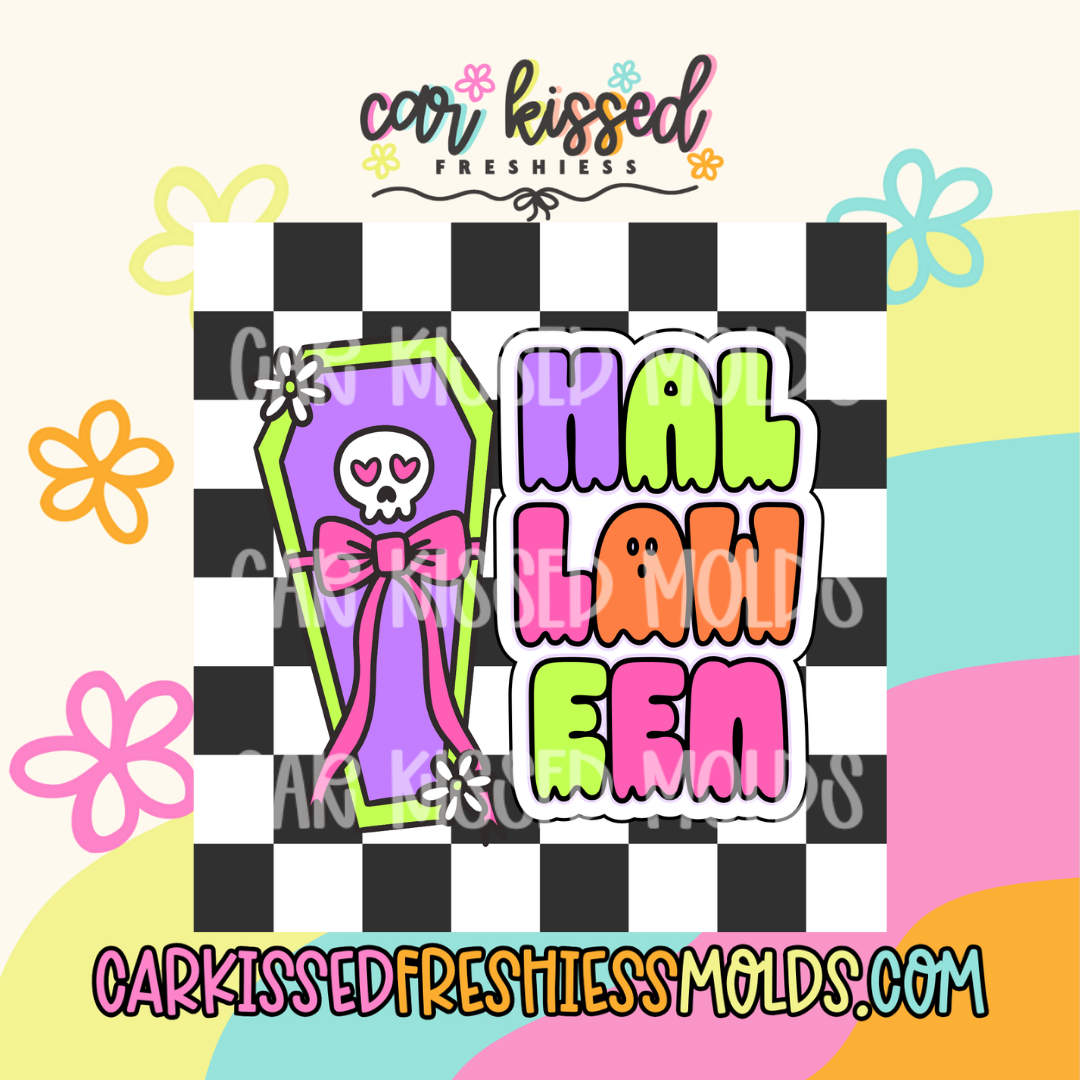 Halloween Coffin SQUARE Cardstock