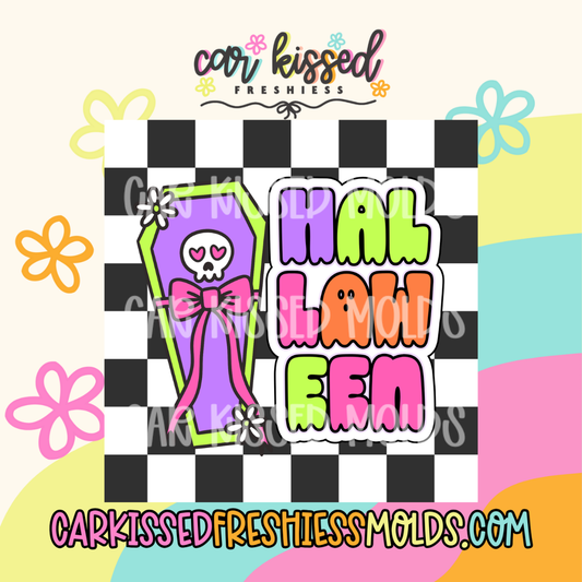 Halloween Coffin SQUARE Cardstock