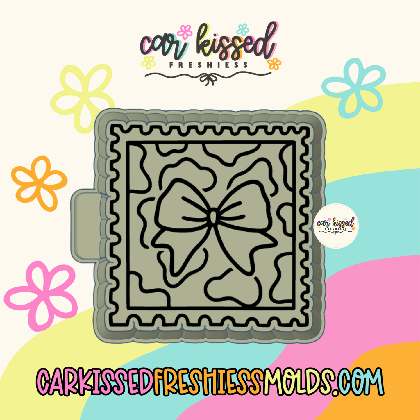 Camo Bow Stamp Silicone Mold