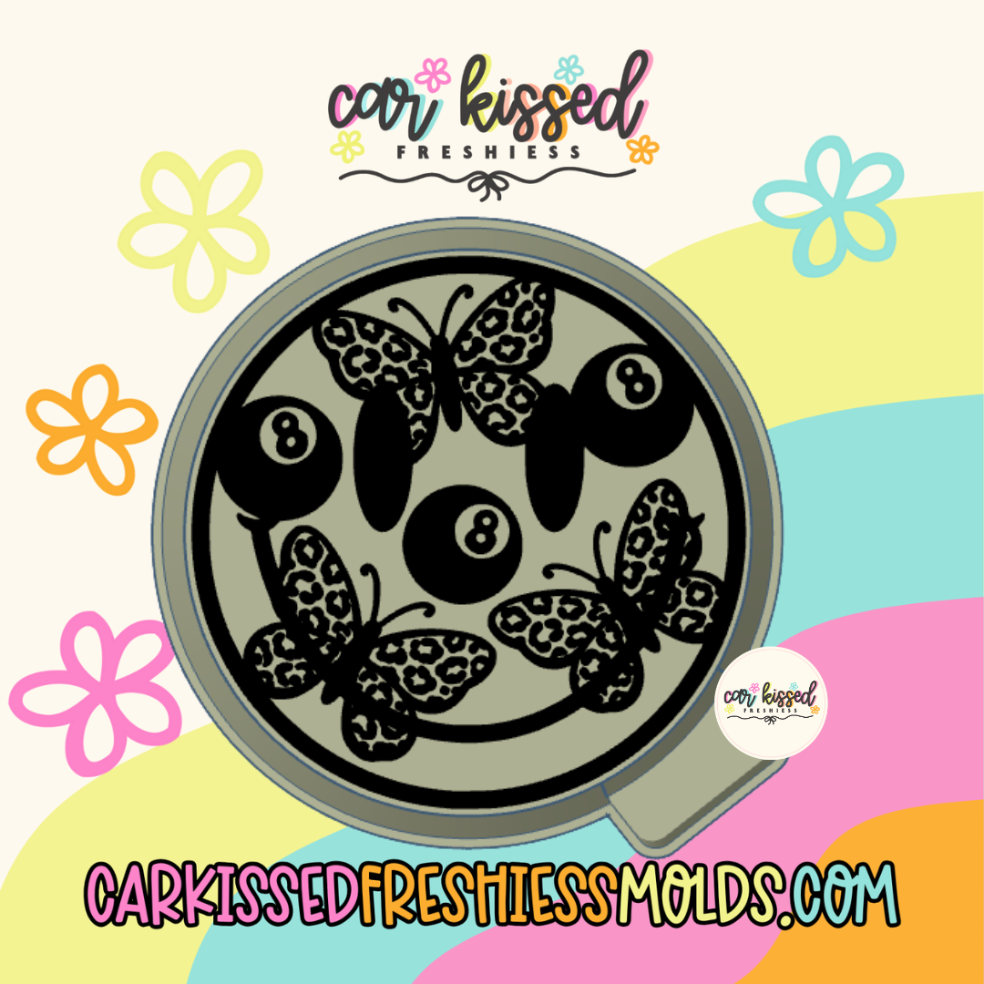 Leopard Butterfly Smiley Silicone Mold
