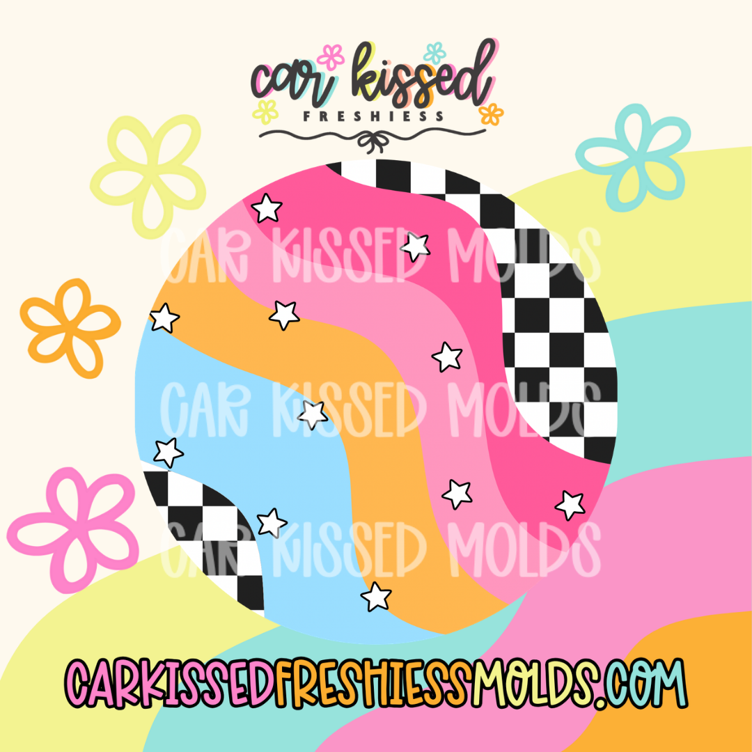 Colorful Checkered Cardstock