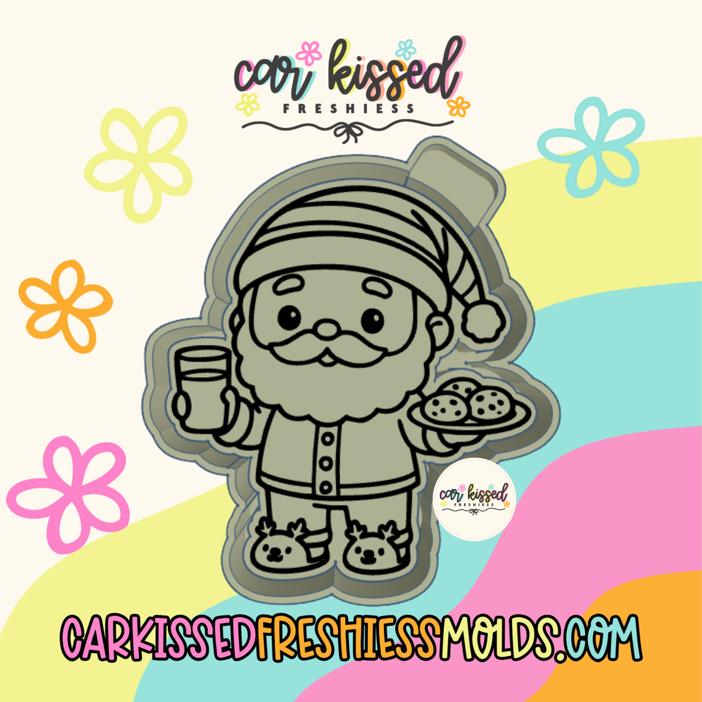 Milk + Cookies Santa Silicone Mold