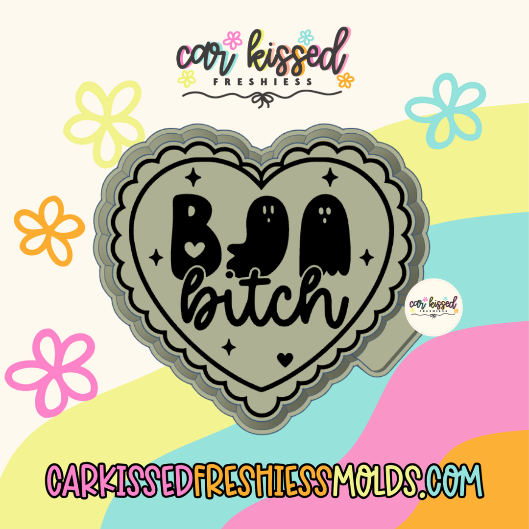 Boo Bitch Heart Silicone Mold
